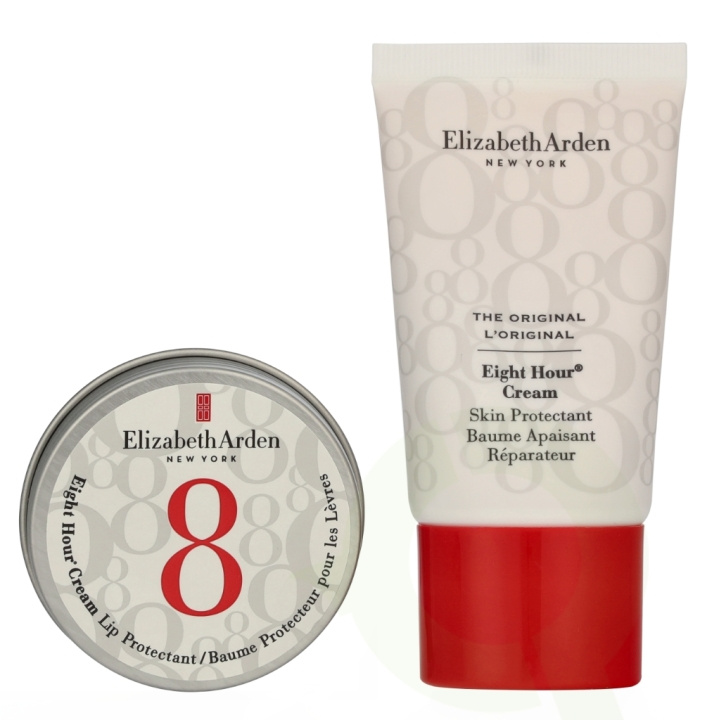 Elizabeth Arden E.Arden 8 Hour Cream Heroes Set 28 ml Lip Protectant 13 ml/Skin Protectant 15 ml i gruppen HELSE OG SKJØNNHET / Hudpleie / Ansikt / Dagkrem hos TP E-commerce Nordic AB (D25685)