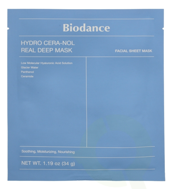 Biodance Hydro Cera-Nol Real Deep Mask 34 g 4 Pieces i gruppen HELSE OG SKJØNNHET / Hudpleie / Ansikt / Masker hos TP E-commerce Nordic AB (D25707)