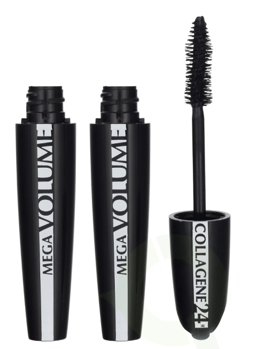 L\'Oreal Mega Volume Collagene Mascara Duo Set 18 ml 2x9ml i gruppen HELSE OG SKJØNNHET / Makeup / Øyne og øyebryn / Mascara hos TP E-commerce Nordic AB (D25740)
