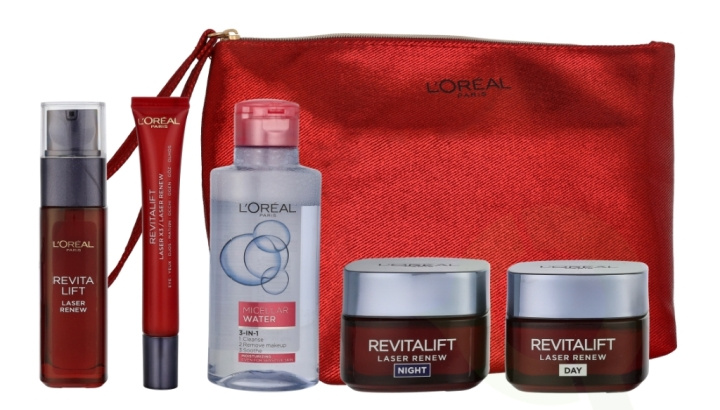 L\'Oreal Revitalift Laser Renew Routine Set 240 ml Day Cream 50ml/Night Cream 50ml/Micellar Water 95ml/Eye Cream 15ml/Serum 30ml i gruppen HELSE OG SKJØNNHET / Hudpleie / Ansikt / Dagkrem hos TP E-commerce Nordic AB (D25742)
