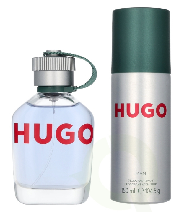 Hugo Boss Hugo Man Giftset 225 ml Edt Spray 75ml/Deodorant Spray 150ml i gruppen HELSE OG SKJØNNHET / Duft og parfyme / Parfyme / Parfymebokser hos TP E-commerce Nordic AB (D25750)