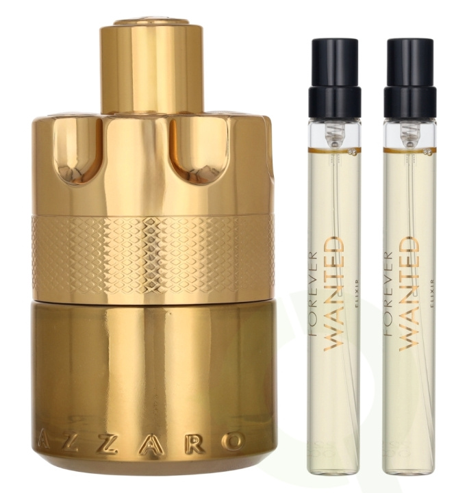 Azzaro Forever Wanted Elixir Giftset 120 ml Edp Spray 100ml/Edp Spray 2x10ml i gruppen HELSE OG SKJØNNHET / Duft og parfyme / Parfyme hos TP E-commerce Nordic AB (D25783)