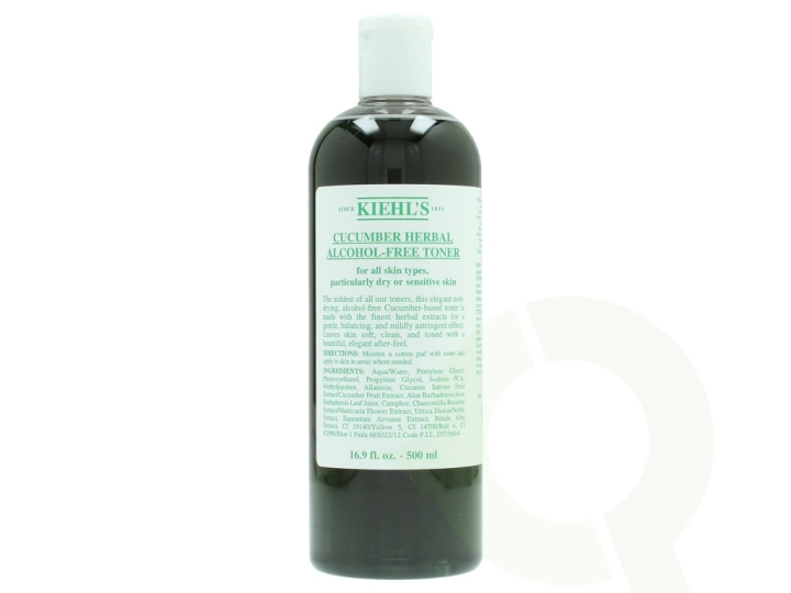 Kiehl\'s Cucumber Herbal Alcohol Free Toner 500 ml For All Skin Types i gruppen HELSE OG SKJØNNHET / Hudpleie / Ansikt / Ansiktsvann & Facemist hos TP E-commerce Nordic AB (D25963)