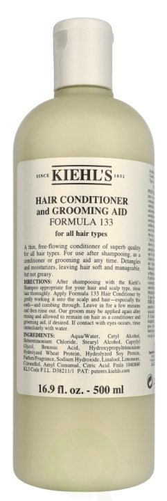 Kiehl\'s Hair Conditioner And Grooming Aid Formula 133 500 ml i gruppen HELSE OG SKJØNNHET / Hår & styling / Hårpleie / Balsam hos TP E-commerce Nordic AB (D26030)