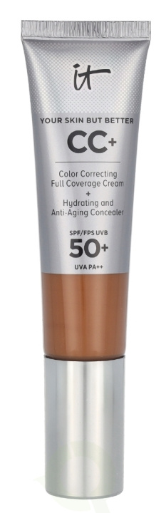 IT Cosmetics CC+ Color Corr. Full Coverage Cream SPF50 32 ml Rich Honey i gruppen HELSE OG SKJØNNHET / Makeup / Makeup ansikt / Foundation hos TP E-commerce Nordic AB (D26042)