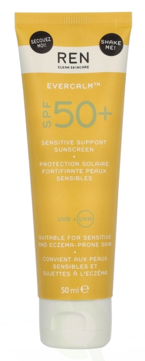 REN Evercalm Sensitive Support Sunscreen SPF50+ 50 ml i gruppen HELSE OG SKJØNNHET / Hudpleie / Soling / Solkrem hos TP E-commerce Nordic AB (D26043)