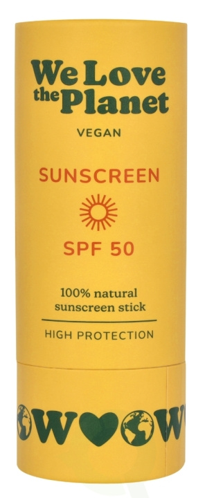 We Love The Planet Sunscreen Stick SPF50 40 g i gruppen HELSE OG SKJØNNHET / Hudpleie / Soling / Solkrem hos TP E-commerce Nordic AB (D26069)