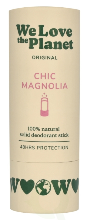 We Love The Planet Original Deodorant Stick 40 g Chic Magnolia i gruppen HELSE OG SKJØNNHET / Duft og parfyme / Deodorant hos TP E-commerce Nordic AB (D26078)