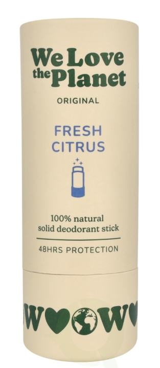 We Love The Planet Original Deodorant Stick 40 g Fresh Citrus i gruppen HELSE OG SKJØNNHET / Duft og parfyme / Deodorant hos TP E-commerce Nordic AB (D26079)
