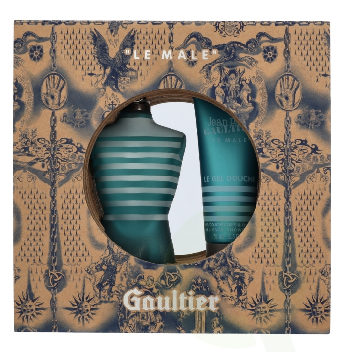 Jean Paul Gaultier Le Male Giftset 200 ml Edt Spray 125ml/Shower Gel 75ml i gruppen HELSE OG SKJØNNHET / Duft og parfyme / Parfyme / Parfymebokser hos TP E-commerce Nordic AB (D26094)
