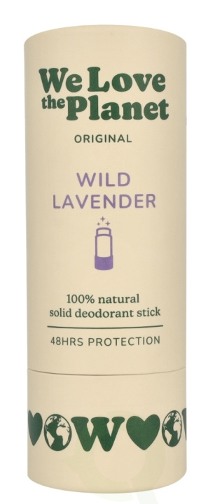 We Love The Planet Original Deodorant Stick 40 g Wild Lavender i gruppen HELSE OG SKJØNNHET / Duft og parfyme / Deodorant hos TP E-commerce Nordic AB (D26117)