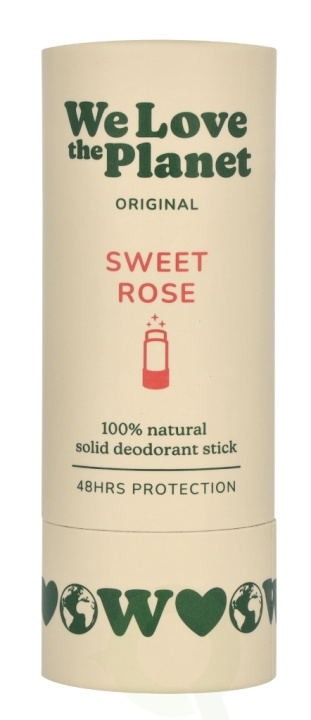We Love The Planet Original Deodorant Stick 40 g Sweet Rose i gruppen HELSE OG SKJØNNHET / Duft og parfyme / Deodorant hos TP E-commerce Nordic AB (D26118)