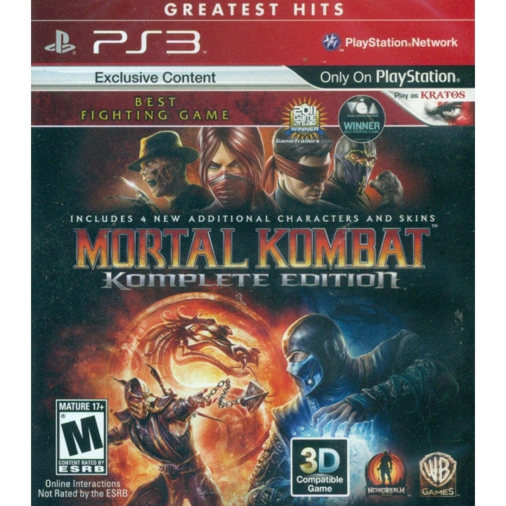 Mortal Kombat Komplete Edition (Greatest Hits) (Import) i gruppen Elektronikk / TV-spill & tilbehør / Sony PlayStation 3 hos TP E-commerce Nordic AB (D26284)