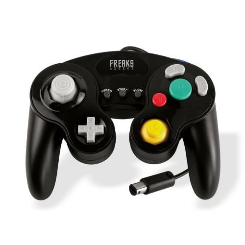 Trade Invaders Wii/GC Black Controller with Turbo and Slow Motion i gruppen Elektronikk / TV-spill & tilbehør / Nintendo Wii hos TP E-commerce Nordic AB (D26833)