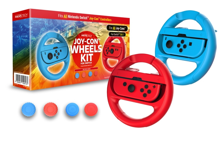 Maxx Tech Joy-Con hjul og grepssett for Nintendo Switch 2/1 i gruppen Elektronikk / TV-spill & tilbehør / Nintendo Switch 2 / Tilbehør hos TP E-commerce Nordic AB (D26856)