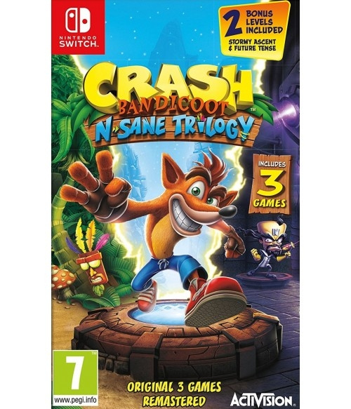 Crash Bandicoot - N\'Sane Trilogy Remastered (Switch) i gruppen Elektronikk / TV-spill & tilbehør / Nintendo Switch / Spel hos TP E-commerce Nordic AB (D26956)