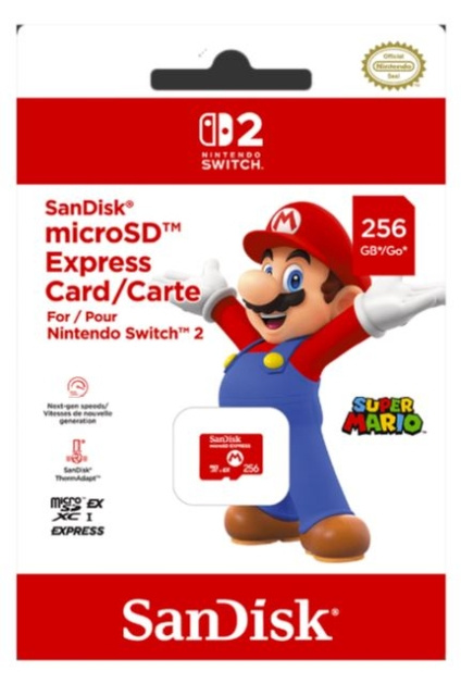 SanDisk Nintendo Switch 2 Micro SD Exp i gruppen Elektronikk / TV-spill & tilbehør / Nintendo Switch 2 / Tilbehør hos TP E-commerce Nordic AB (D27043)