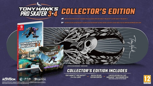 Tony Hawk\'s Pro Skater 3 + 4 Collectors Edition (Switch) i gruppen Elektronikk / TV-spill & tilbehør / Nintendo Switch / Spel hos TP E-commerce Nordic AB (D27102)