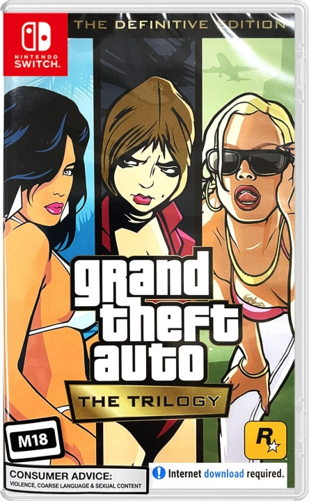 Grand Theft Auto: The Trilogy (The Definitive Edition) (Import) (Switch) i gruppen Elektronikk / TV-spill & tilbehør / Nintendo Switch / Spel hos TP E-commerce Nordic AB (D27216)