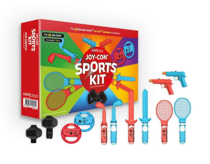 Maxx Tech Joy-Con Sports Kit for Nintendo Switch 2/1 i gruppen Elektronikk / TV-spill & tilbehør / Nintendo Switch 2 / Tilbehør hos TP E-commerce Nordic AB (D27509)