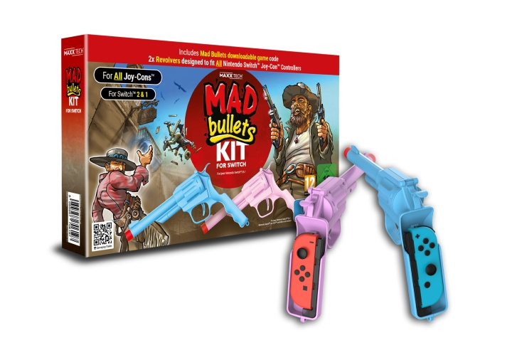 Maxx Tech Mad Bullets CIB med Switch 2 & 1 kompatibelt tilbehør i gruppen Elektronikk / TV-spill & tilbehør / Nintendo Switch 2 / Tilbehør hos TP E-commerce Nordic AB (D27510)