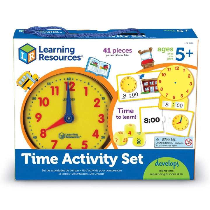 Learning Resources Aktivitetssett med tid (LSP3220-SCA) i gruppen LEKER, BARN OG BABY / Babyleker (0-3 år) / Aktivitetsleker hos TP E-commerce Nordic AB (D27519)
