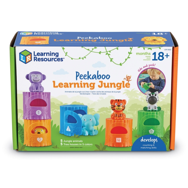 Learning Resources Peekaboo Learning Jungle (LSP6815-SCA) i gruppen LEKER, BARN OG BABY / Babyleker (0-3 år) / Aktivitetsleker hos TP E-commerce Nordic AB (D27549)