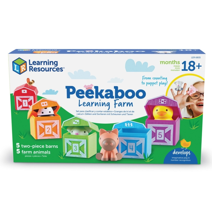 Learning Resources Peekaboo Learning Farm (LSP6805-SCA) i gruppen LEKER, BARN OG BABY / Babyleker (0-3 år) / Aktivitetsleker hos TP E-commerce Nordic AB (D27550)