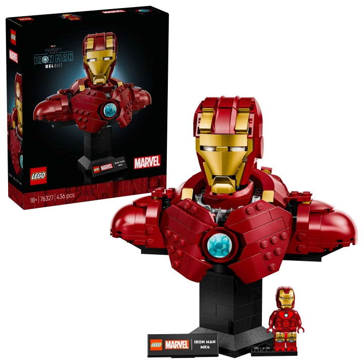 LEGO Superhelter - Iron Man MK4 byste (76327) i gruppen LEKER, BARN OG BABY / Leker / Byggeleker / Lego hos TP E-commerce Nordic AB (D27564)