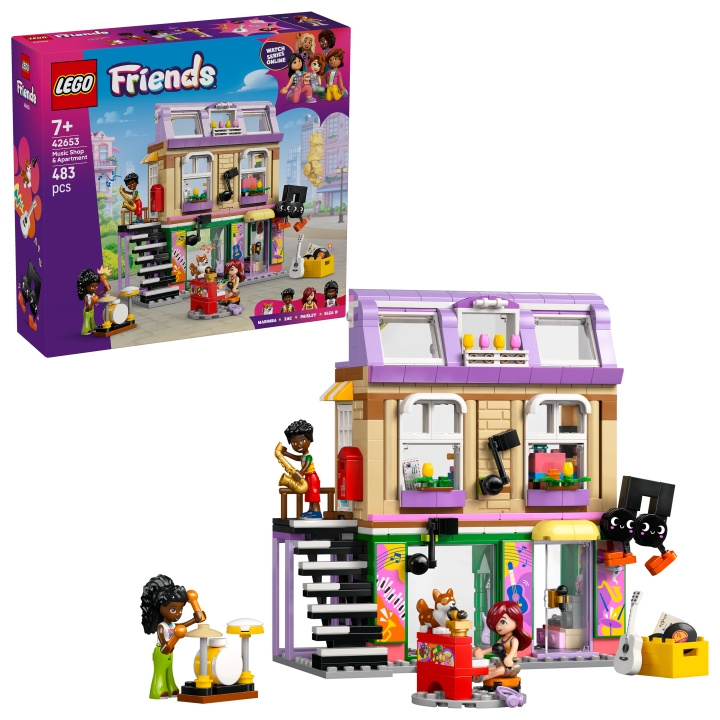 LEGO LEGO Friends - Musikkbutikk og leilighet (42653) i gruppen LEKER, BARN OG BABY / Leker / Byggeleker / Lego hos TP E-commerce Nordic AB (D27597)
