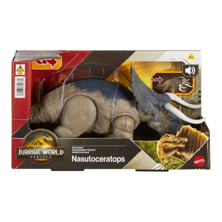 Jurassic World Rebirth Wild Roar - Nasutoceratops i gruppen LEKER, BARN OG BABY / Leker / Figurer, miniatyrer og tilbehør hos TP E-commerce Nordic AB (D27619)