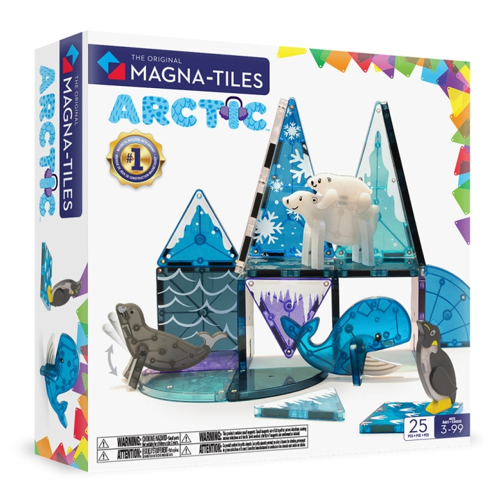 Magna Tiles MAGNA-TILES - Sett med 25 arktiske dyr (90221) i gruppen LEKER, BARN OG BABY / Leker / Byggeleker / Byggeklosser hos TP E-commerce Nordic AB (D27635)