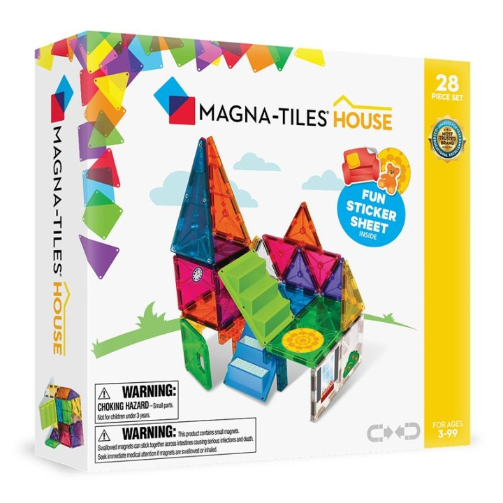 Magna Tiles MAGNA-TILES - Hus 28 deler (90225) i gruppen LEKER, BARN OG BABY / Leker / Byggeleker / Byggeklosser hos TP E-commerce Nordic AB (D27637)
