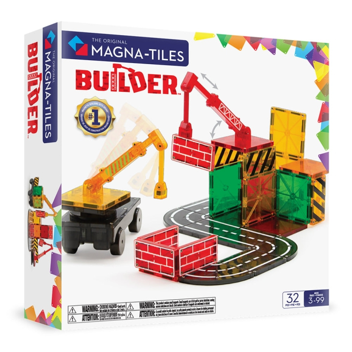 Magna Tiles MAGNA-TILES - Builder 32-delt sett (90226) i gruppen LEKER, BARN OG BABY / Leker / Byggeleker / Byggeklosser hos TP E-commerce Nordic AB (D27638)