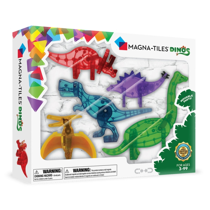 Magna Tiles MAGNA-TILES - DDinos 5-delt sett (90229) i gruppen LEKER, BARN OG BABY / Leker / Byggeleker / Byggeklosser hos TP E-commerce Nordic AB (D27640)
