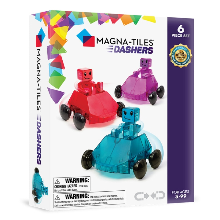 Magna Tiles MAGNA-TILES - Dashers, 6 stk sett (90234) i gruppen LEKER, BARN OG BABY / Leker / Byggeleker / Byggeklosser hos TP E-commerce Nordic AB (D27643)