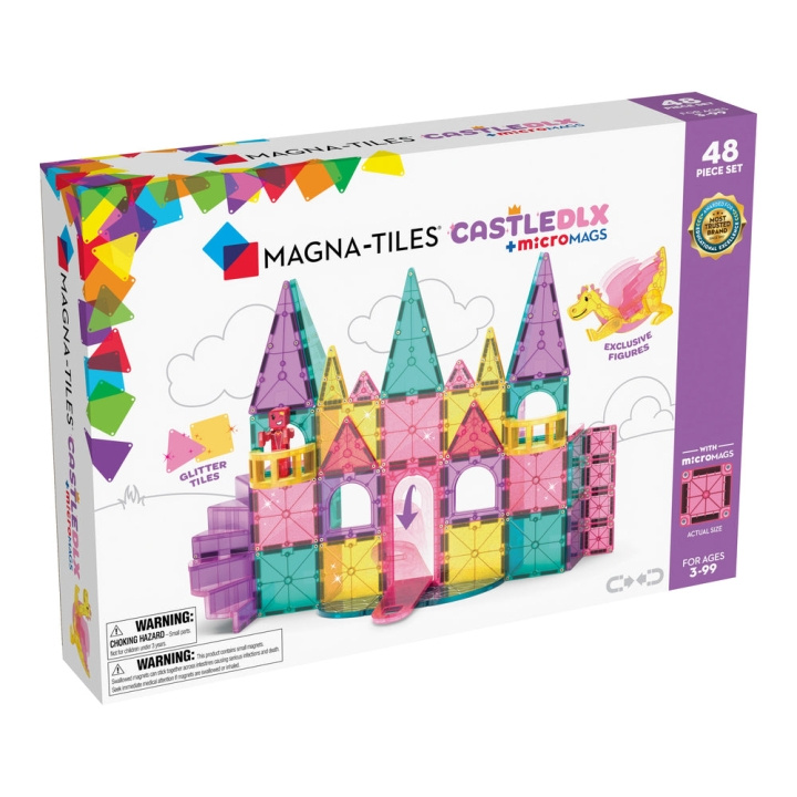 Magna Tiles MAGNA-TILES - Slott Deluxe 48-delers sett (90291) i gruppen LEKER, BARN OG BABY / Leker / Byggeleker / Byggeklosser hos TP E-commerce Nordic AB (D27645)
