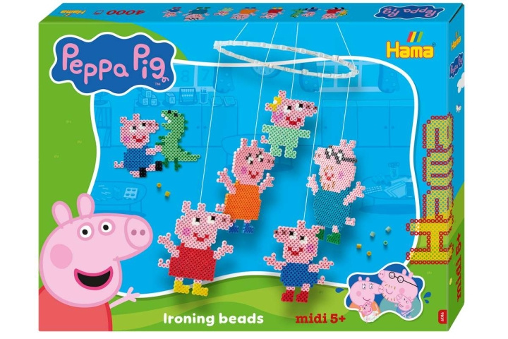 HAMA Beads Hama - Midi-gaveeske Peppa Pig Family & Little Sister (387917) i gruppen LEKER, BARN OG BABY / Leker / Figurer, miniatyrer og tilbehør hos TP E-commerce Nordic AB (D27658)
