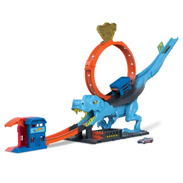 Hot Wheels City T-Rex Loop og stunt-lekesett (HKX42) i gruppen LEKER, BARN OG BABY / Leker / Lekebiler hos TP E-commerce Nordic AB (D27699)