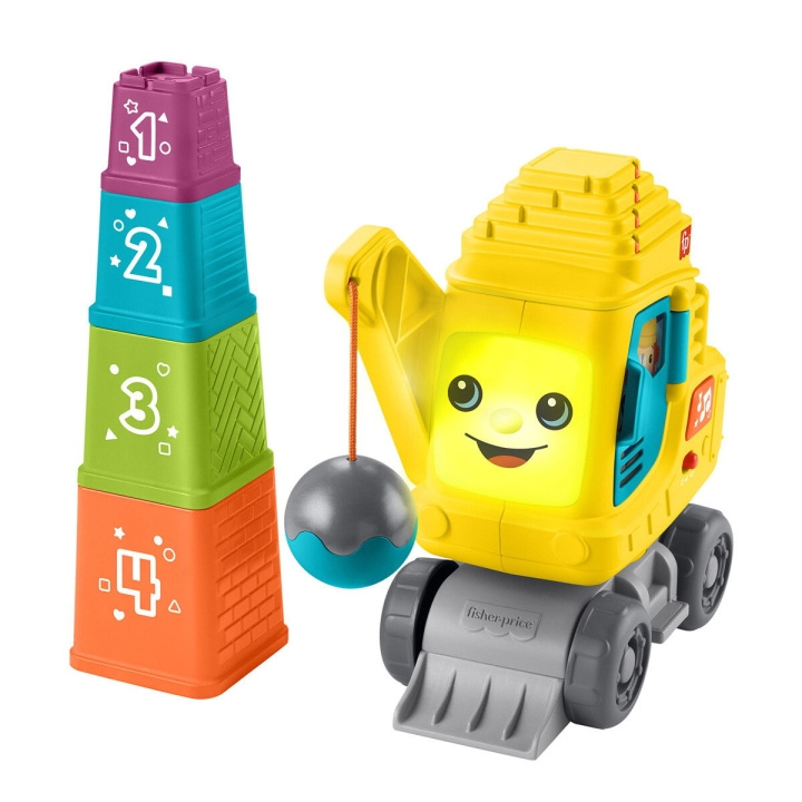 Fisher-Price Telle og stable kran (JFF16) i gruppen LEKER, BARN OG BABY / Leker / Byggeleker / Byggeklosser hos TP E-commerce Nordic AB (D27715)