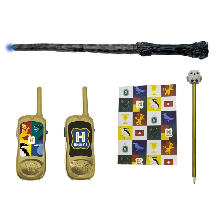 Lexibook Harry Potter-sett med walkie-talkie på opptil 120 meter, hefte, penn og magisk pinne (RPTW11HP) i gruppen SPORT, FRITID & HOBBY / Friluftsliv / Walkie talkie hos TP E-commerce Nordic AB (D27746)