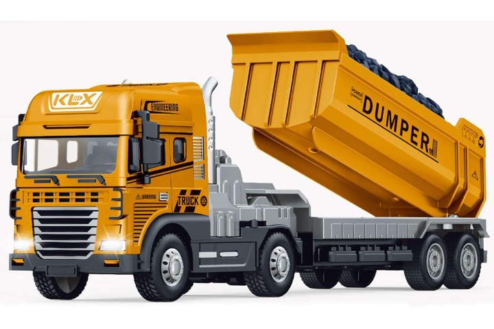 KLX Støpt lastebil med dumper, friksjon, lys og lyd (534679) i gruppen LEKER, BARN OG BABY / Leker / Lekebiler hos TP E-commerce Nordic AB (D27773)