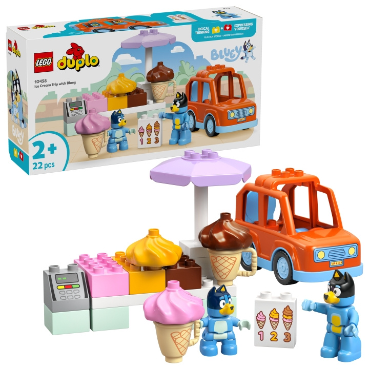LEGO DUPLO Bluey - Iskremtur med Bluey (10458) i gruppen LEKER, BARN OG BABY / Leker / Byggeleker / Lego hos TP E-commerce Nordic AB (D27797)