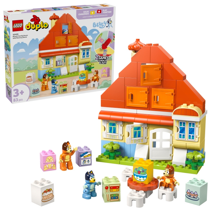 LEGO DUPLO Bluey - Blueys familiehus med huskespill (10459) i gruppen LEKER, BARN OG BABY / Leker / Byggeleker / Lego hos TP E-commerce Nordic AB (D27798)
