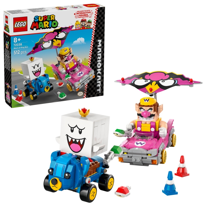 LEGO Super Mario - Mario Kart™ - Wario & King Boo (72038) i gruppen LEKER, BARN OG BABY / Leker / Byggeleker / Lego hos TP E-commerce Nordic AB (D27818)