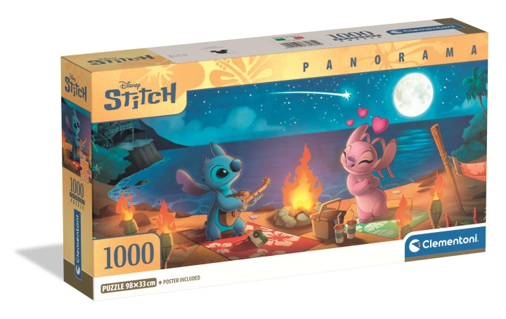 Clementoni Puslespill Panorama HQC Disney Stitch, 1000 brikker (I-37061) i gruppen LEKER, BARN OG BABY / Leker / Barnas puslespill hos TP E-commerce Nordic AB (D27833)
