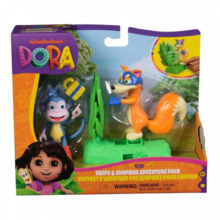DORA The Explorer Adventure Pack - Boots & Swiper (6073672) i gruppen LEKER, BARN OG BABY / Leker / Figurer, miniatyrer og tilbehør hos TP E-commerce Nordic AB (D27863)
