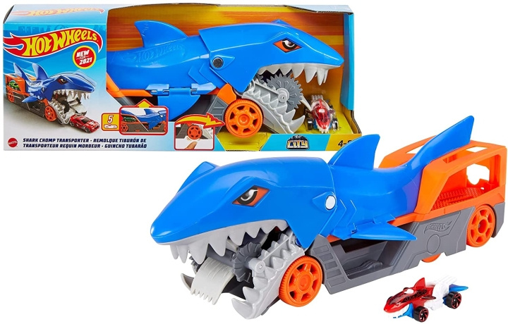 Hot Wheels Shark Chomp Transporter (GVG36) i gruppen LEKER, BARN OG BABY / Leker / Lekebiler hos TP E-commerce Nordic AB (D27867)