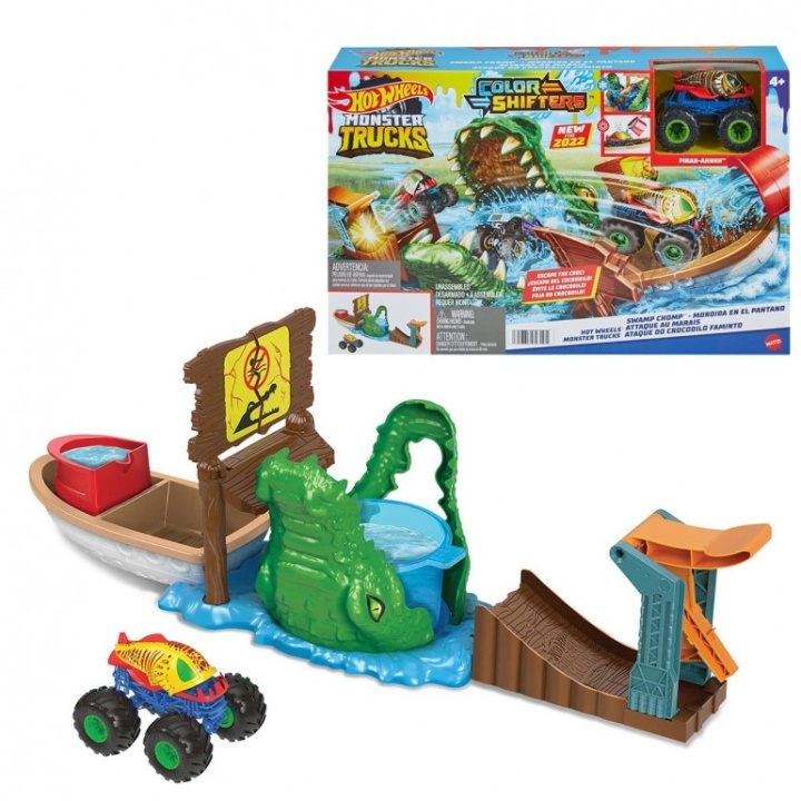 Hot Wheels Monster Trucks Swamp Chomp lekesett (HGV14) i gruppen LEKER, BARN OG BABY / Leker / Lekesett hos TP E-commerce Nordic AB (D27870)