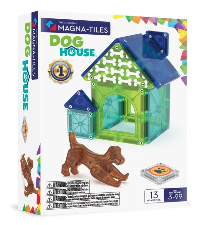 Magna Tiles MAGNA-TILES - Hundehus 13 stk (90356) i gruppen LEKER, BARN OG BABY / Leker / Byggeleker / Byggeklosser hos TP E-commerce Nordic AB (D27885)